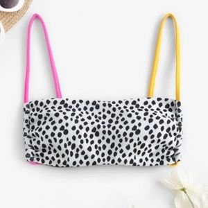 Zaful ribbed bikini top